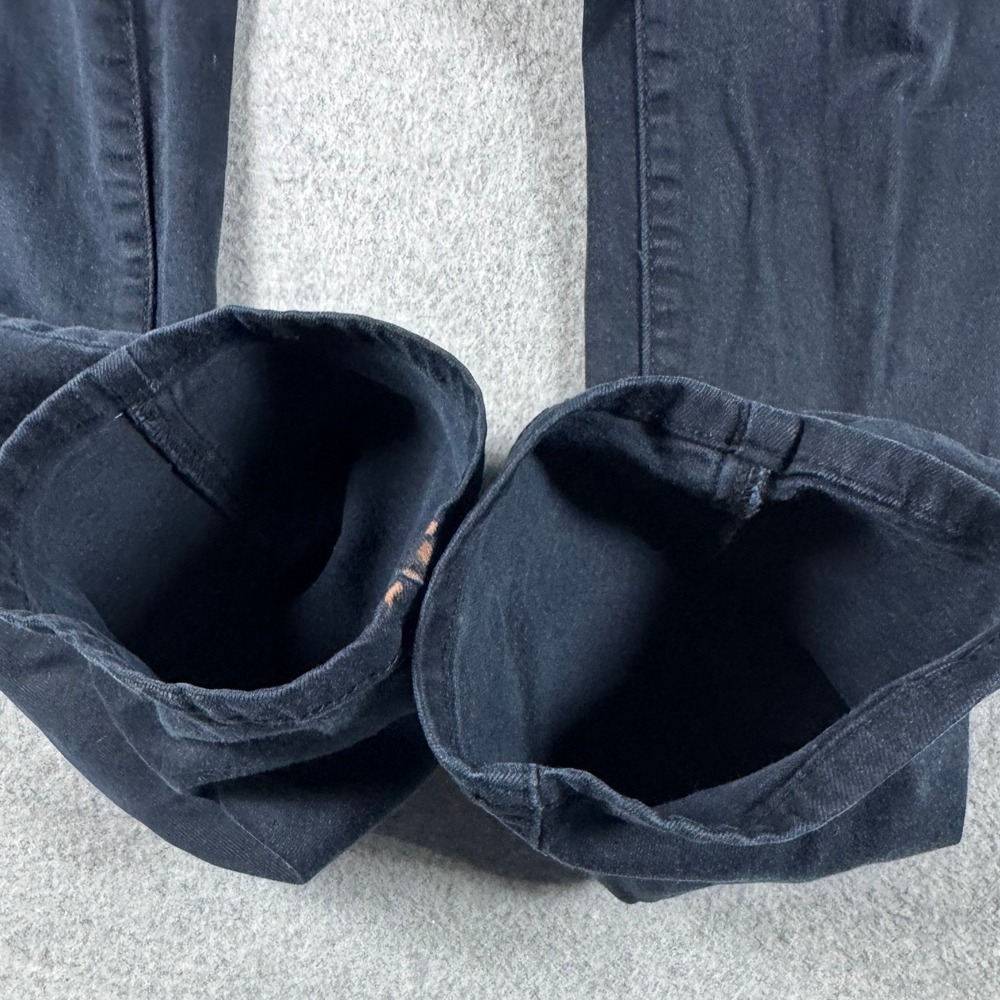 Eddie Bauer Slightly Curvy Slim Straight Pants Women 12 Blue Stretch Casual Navy - Picture 8 of 15
